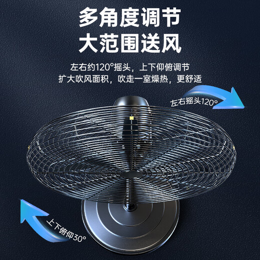 Diamond brand (DIAMOND) industrial fan high wind electric fan powerful floor-standing large air volume horn fan high power commercial formaldehyde removal factory workshop site vertical shaking floor fan YY copper core motor / fastest next day delivery 750 / 30 inch industrial floor fan good quality / dare to promise Our store supports two-year replacement