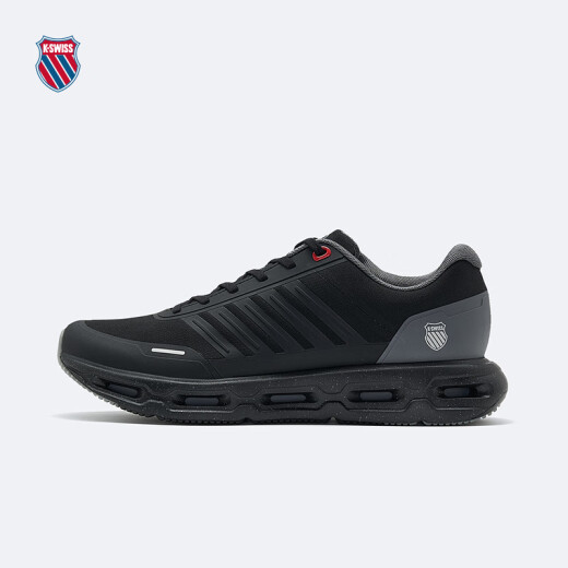 盖世威（K·SWISS）跑鞋男春季新款时尚舒适减震运动透气休闲鞋9277-M 030纯黑/梦幻银 42
