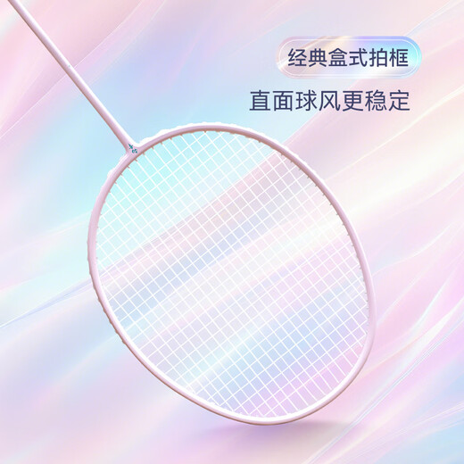 的幸【均衡之刃】羽毛球拍新手初学者超轻专业全碳素均衡耐用羽毛球单 星耀黑 24磅（标准初学者磅数）