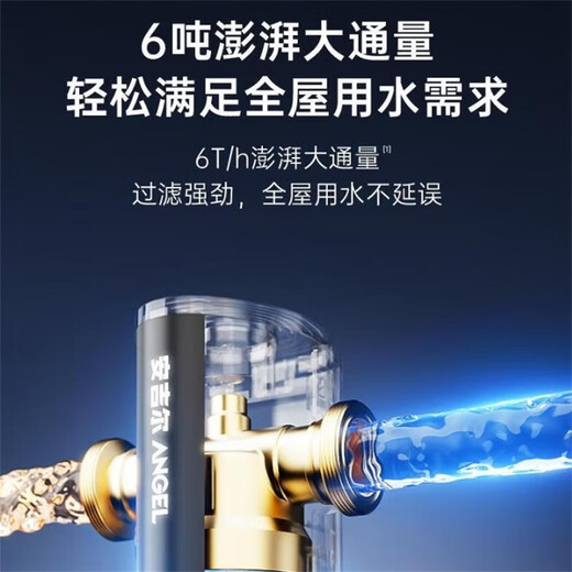 Angel [Xiao Zhan endorsement] Pre-filter intelligent automatic flushing 6 tons/h water purifier 316 stainless steel filter automatic flushing J3523-GWG-6000
