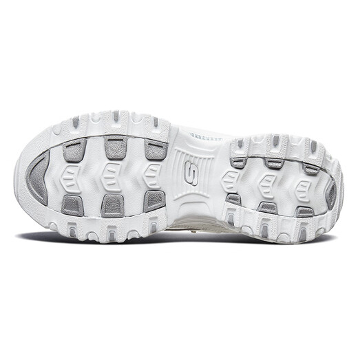 斯凯奇（Skechers）女鞋春季2025新款百搭熊猫鞋时尚潮流运动休闲鞋厚底增高老爹鞋 11979-WSL/白色 35.5