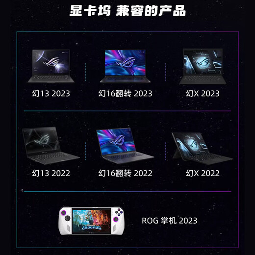 Игрок Country Rog видеокарта Dock Dock Dock Dock Thunderbolt 4 Внешний 4090, 3080 видеокарта Dock Fantasy X Fantasy 13 Fantasy 16 Выделенная AMD внешняя видеокарта Dock RX6850M 12G