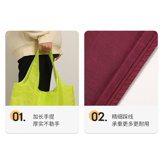 Ke Liang Huizi Travel Folding Storage Bag Outdoor Picnic Handbag Home Portable Environmentally Friendly Shopping Bag Vegetable Bag Tibetan Blue