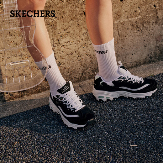 
Skechers women's shoes autumn thick sole daddy shoes versatile panda shoes soft sole comfortable outside casual sneakers 11959