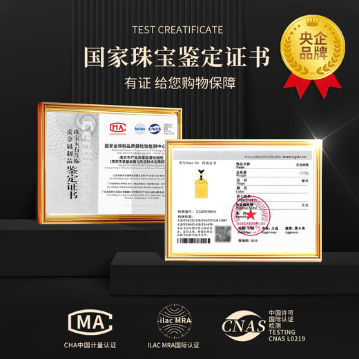 China Gold Ping An Wu Shi Brand Gold Necklace Pure Gold Amulet Pendant Gift for Boyfriend and Husband’s Birthday Jingsuda Pure Gold Wu Shi Brand Necklace