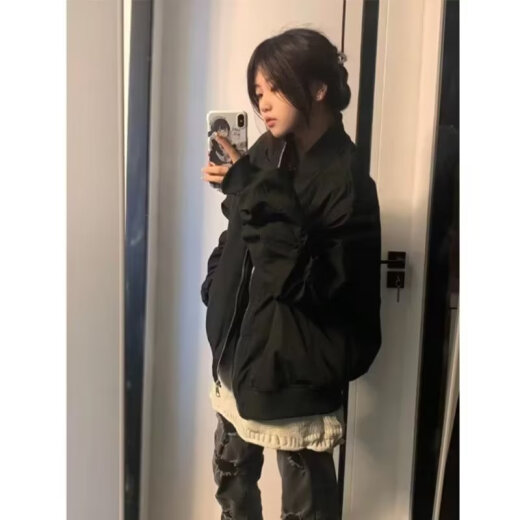 ZHIDOUDOUPOU复古港风夹克男潮牌青少年学生校园痞帅薄款外套情侣上衣服男 ltt-7374灰色 M