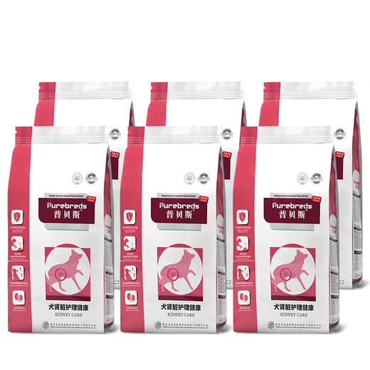 Pubes Kidney Prescription Dog Food Dog Nephritis Kidney Stones Kidney Disease Renal Function Degeneration Dog Kidney Care Full Stage Dog Food Dog Kidney Care Prescription Food 600g*6 Pack