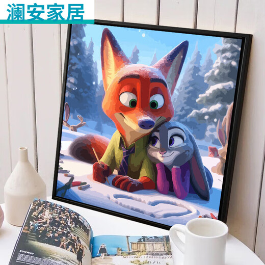 
Crazy Zootopia digital oil painting Cute cartoon Crazy Zootopia digital oil painting SJ1355120*20c SJ13554
