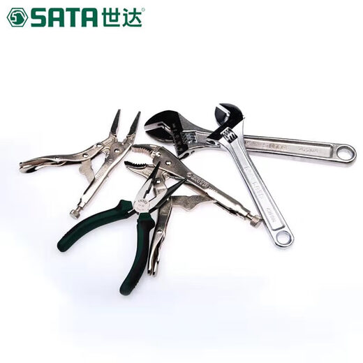 世达工具托组套系列扳手公制英制开口梅花套筒套装 0990109015 99 990 9905工具托组套-10件全抛光双梅 43