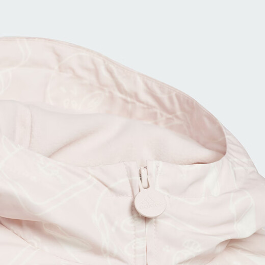 阿迪达斯 （adidas）男女童装春季红色款加绒连帽运动夹克外套JF3879 JF3880 104cm