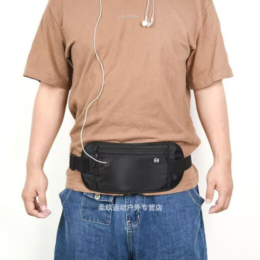 Ying Ni anti-theft waist bag abroad multi-functional invisible European travel for men and women universal passport bag anti-theft wallet gray