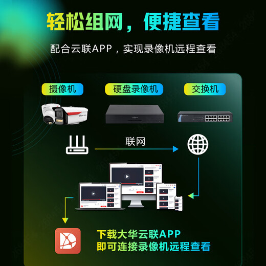 
dahua Dahua Night Vision King 2.0 full color camera 4 million bolt POE network camera recording license plate security monitor DH-PA249-L 6mm