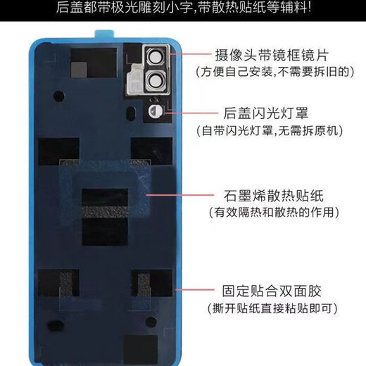 P Suitable for Huawei 20 back cover 20pro original back shell glass shell 20 mobile phone rear screen original battery cover original-P20 back cover bright black + frame lens with shell