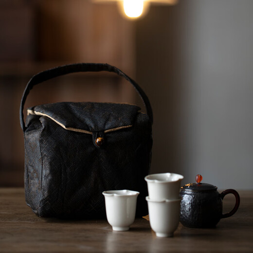 Резная ароматная облачная пряжа, утолщенная сумка для хранения из хлопка и льна, дорожная сумка, тканевая сумка, чайник, ярмарочная чашка, чайный сервиз, чайная чашка, портативная тканевая сумка, парчовая сумка для хранения чайного сервиза 14108