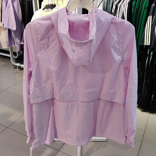 Nike (Nike) Jacke Frauen 25 Frühling New Running Training Sport Kapuze Windproof Komfortable Casual Woven Jacke auf AJ2983-695 Pink S
