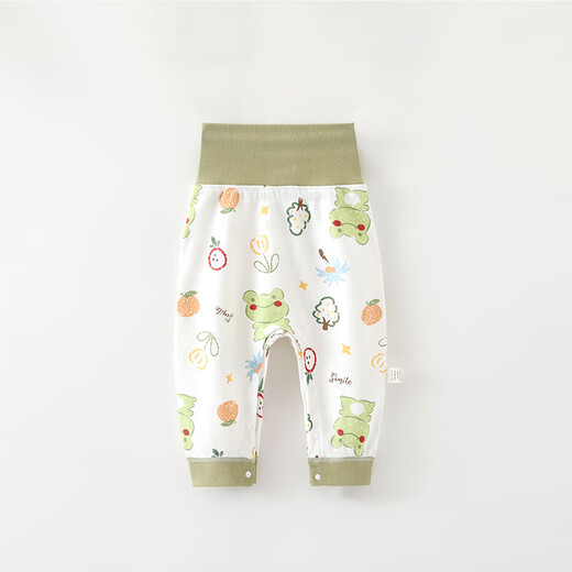 [Belle Yichun Babyhose] Babyhosen Schnappknopf hoher Taille -Bauch -Schutzhose Neugeborene Buntstiftfrucht #6211 80