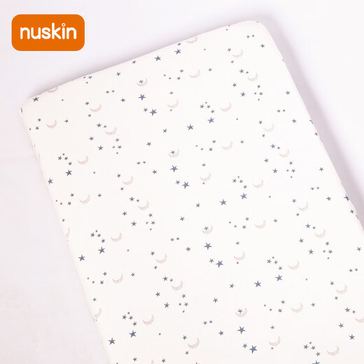 Nuskin crib fitted sheet, pure cotton children's sheet, baby diaper mattress protector, waterproof and breathable custom made sun, moon and stars pure cotton 5A antibacterial 120*65