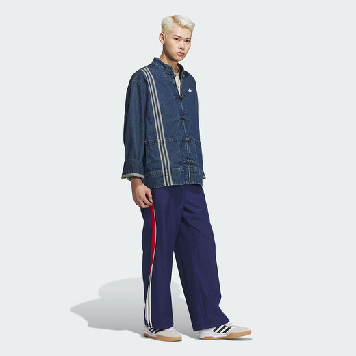 阿迪达斯 （adidas）运动  三叶草  男女蛇年新年款CNY新中式盘扣宽松外套 jz9928 均码 xxs
