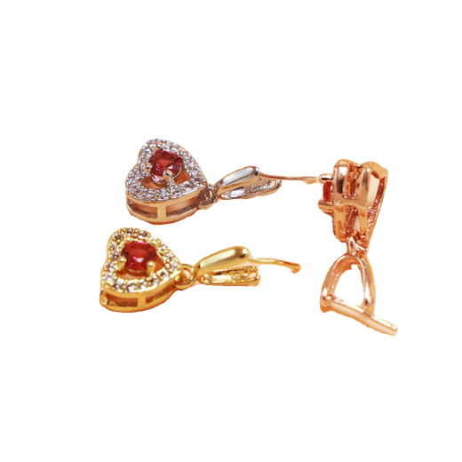 DR-FLVVS pendant buckle 18k gold Au750 buckle Jade Jade Buddha 18K gold rose gold platinum Wushi brand jade pendant buckle necklace No. 13 single needle pendant buckle