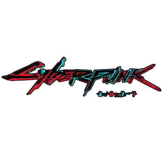 Tucker is suitable for Cyberpunk 2077 computer case stickers, Cyberpunk car stickers, waterproof motorcycle electric cars, Cyberpunk short style-white