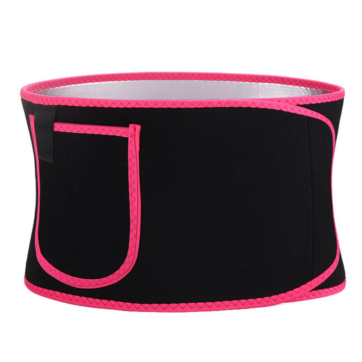 Sen uses sweat belt exercise fitness waist protection squat running training for women's hula hoops to tighten belly fat burning sweat belt (with pocket) pink