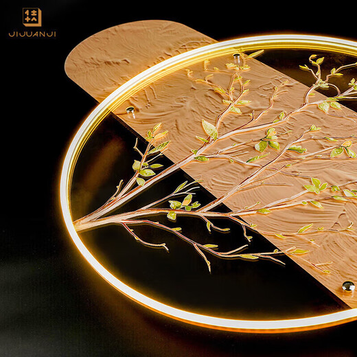 Collection of new Chinese-style living room decoration paintings, sofa background wall hanging paintings, flowing water making money, luminous landscape paintings, high-end murals