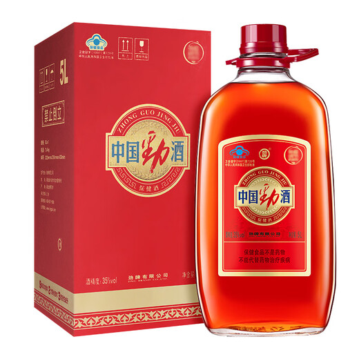 劲牌 劲酒 中国劲酒35度 5升大玻璃瓶装约10斤5L 35度 5L 1瓶 劲牌中国劲酒35度