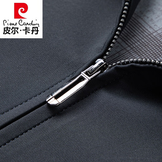 皮尔卡丹（pierre cardin）高档老干部行政夹克男秋季2025新款休闲百搭中年爸爸春装翻领外套 N9712卡其 180