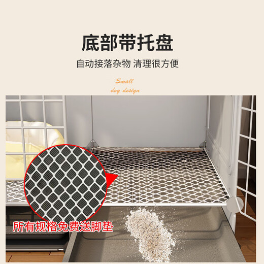 HKML dog cage small dog with toilet separate dog villa indoor dog kennel one room one living room one bathroom Bichon Frize puppy cage 70*45*41 special dog cage for small dogs