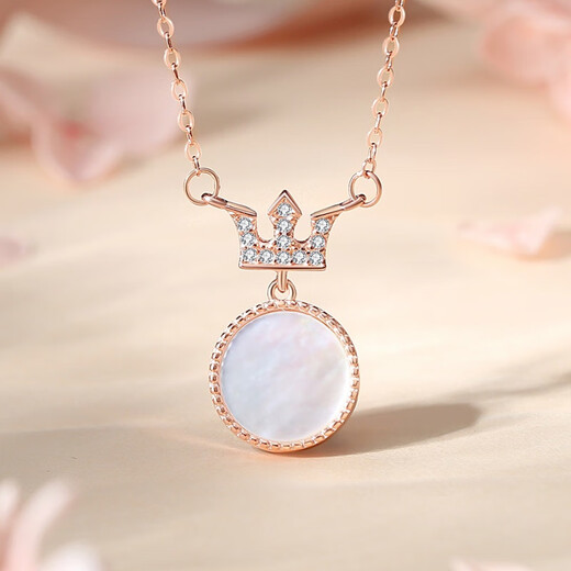 Wanlifu S925 Silver Light Luxury Style incrusté Collier de couronne zircon pour femmes coréennes polyvalentes géométriques rond à la chaîne transversale Fritillar Bijoux Dy826 Platine (chaîne transversale) 925 argent