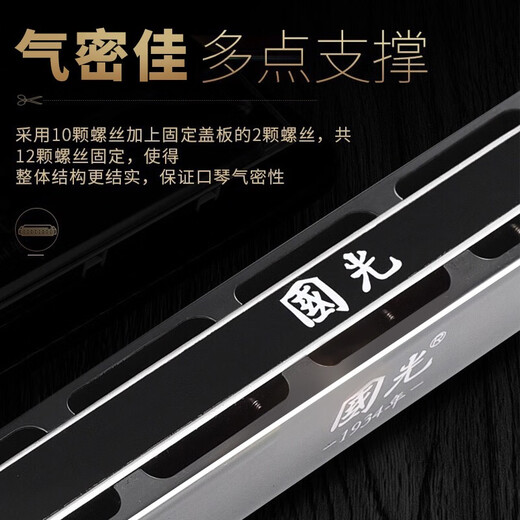 
Guoguang Imported Gonggong Professional Performance Stress 24-hole Harmonic Polyphonic 28-hole Advanced Professional Performance Recommended for Beginners 24-hole Performance Level-Blue Polyphonic C-Tune