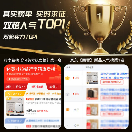 Chuanling suitcase, small board-in suitcase, men's and women's trolley suitcase, free checked password box, next-day delivery suitcase, off-white 14-inch 20x30x40 upgraded 3-section trolley luxury lining, 14-inch, Spring Airlines large-capacity board-in suitcase for business travel