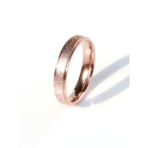DL 1998 Fat Donglai same style 18K gold frosted ring for women AU750 rose gold men and women couple tail ring color gold pair ring free 2MM rose gold frosted ring No. 6 is equivalent to No. 12 and No. 13