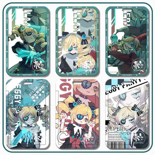 Flucht aus dem Horror -Nacht -Mute Mädchen Stella Ruhvoller Clown ABA Fan Zwei Dimension Mahlzeit Karten -Set Bus S13546 Kartenset + weißes Armband
