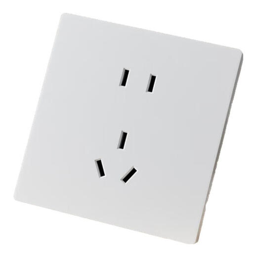 TEP International Electrician 86 Cream Switch Socket Household Large Board Matte Skin Female Sense Five-hole USB Dual Control Air Conditioning Panel Ultra-thin Milk White Five-hole Socket (Sample Price is limited to one piece)