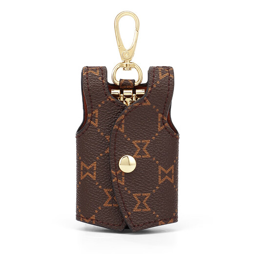 Mashalanti Key Sac pour les femmes clés de voiture de voiture pour femmes Mini Geste Taist Keychain Bag cadeau d'anniversaire pour la mère et la femme Dark Brown