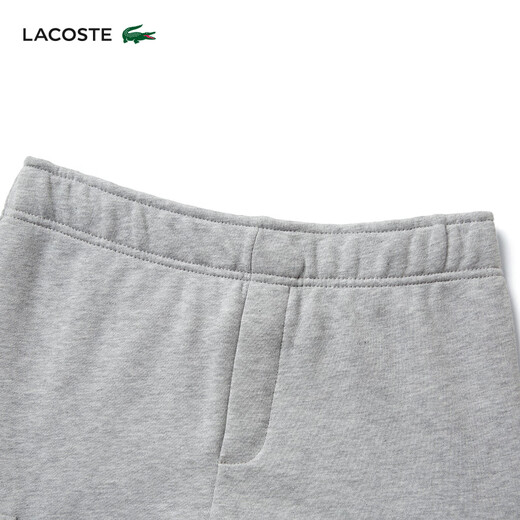 LACOSTE法国鳄鱼童装短裤夏季舒适简约百搭舒适纯色短裤|GJ7372 CCA/银灰色 150 12A