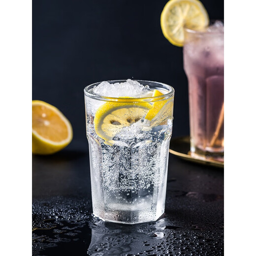 
Zhiyao glass cup, star anise cup, thickened large beer, milk tea, cold drink cup, whiskey cup, Pizza Hut home heat-resistant water cup, 470ml (15256)