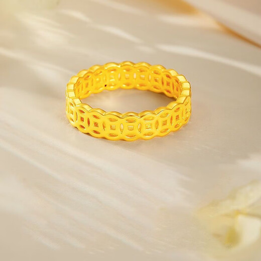 OFK Old Phoenix 999 gold gold clad with silver, I want a coin with pure gold and pure silver ring as a birthday gift, US size 7 ring, 90-105 Old Phoenix gold store model