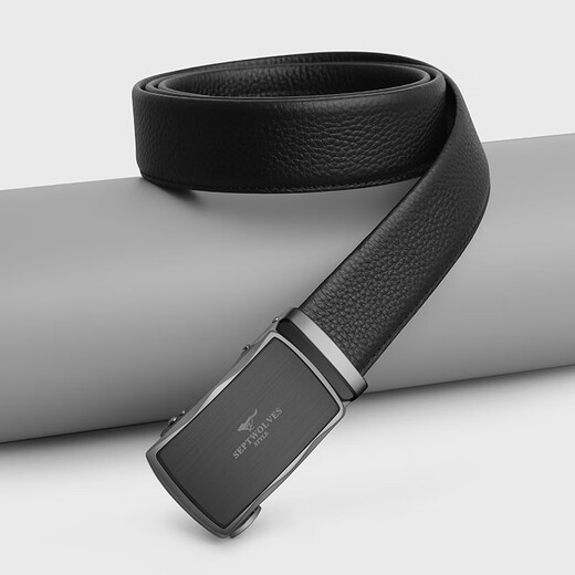 Septwolves real cowhide belt men's automatic buckle business casual practical birthday anniversary gift for boyfriend and husband