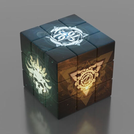 Maoxinou's Mysterious Lord's peripheral fan third-level puzzle Rubik's Cube Student Creative Toy Figure High-value Unzip Gift Male D1477 Third-level Magic Cube