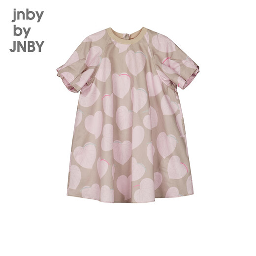 jnby by JNBY江南布衣童装全棉印花短袖连衣裙休闲舒适夏女童儿童1O4G13940 690/杂粉 110 cm