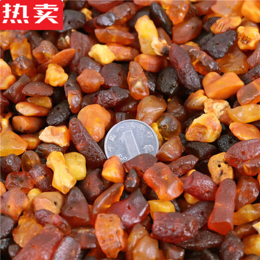 SNQP high-end quality amber beeswax raw stone gravel raw ore wool leather gold amber blood amber chicken fat yellow and white 50g has been punched
