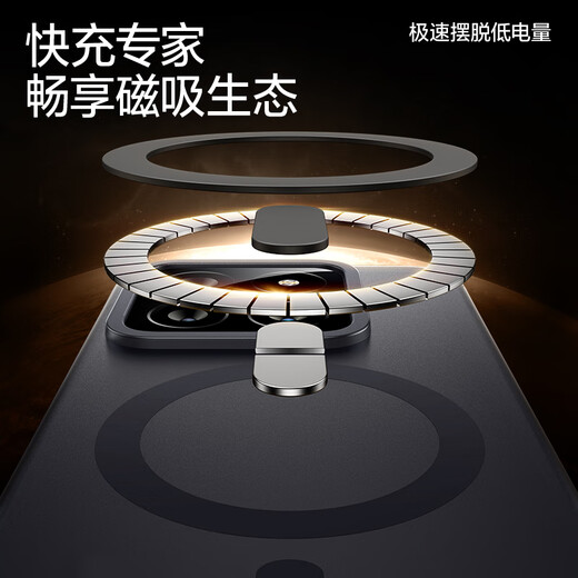 闪魔 适用于小米14手机壳 MI14Pro磁吸磨砂壳14ultra防指纹保护壳透明超薄男女轻砂壳 14Pro【幻影黑】Magsafe顶配磁吸款