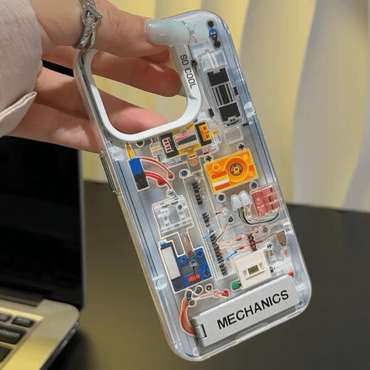 Banmeiluo Mecánico Estructura interna IQOO12 Caso de teléfono móvil NUEVO VIVO TRENDY COOL IQ0011S1098 Color láser Silver Neo9P Silver-R1025 Estructura interna + soporte IqoOz9Turbo