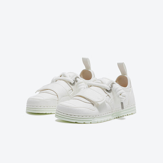OETZI versatile breathable canvas shoes spring and summer breathable casual shoes flat white shoes ugly shoes men and women same style white T24120328 41
