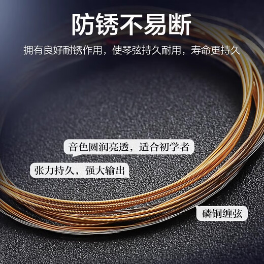PERSEUS Folk Guitar Strings, Keika Guitar Strings, Colorful Strings, Single Strings, 6 Black Lines, Phosphorus Copper Guitar Strings, 3 Strings,