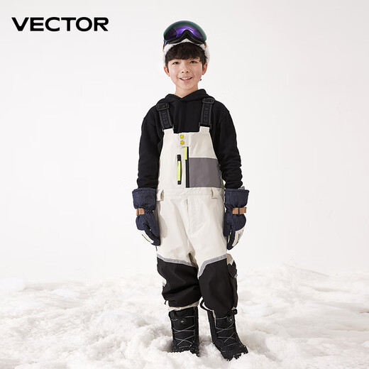 
Vector Children's ski overalls for boys and girls one-piece single board double board waterproof thickened warm outdoor professional snow pants flash panda [ski overalls] 120cm