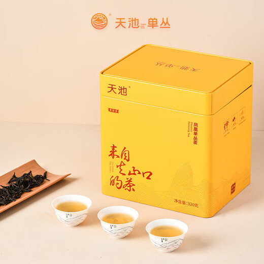 
Tianchi 1392 Tea Phoenix Chaozhou Single Pine Oolong Tea Yellow Branch Flavor High Mountain Single From Spring Tea Self-drinking Gift Can 320g