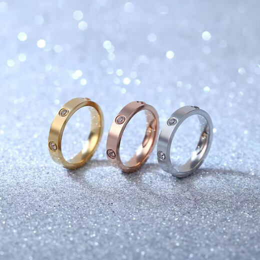 18k gold ring for men, 18K rose for men and women, wide version, narrow version, starry sky couple ring, rose gold wide version, one diamond, size 9